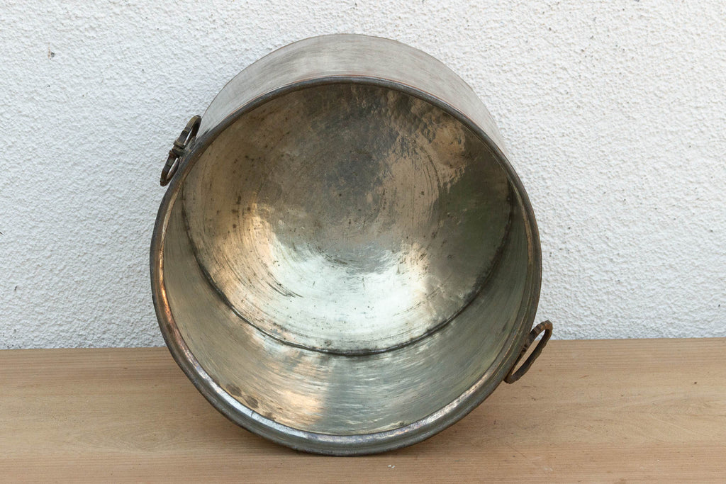 Antique Tinned Copper Water Pot w/Handles