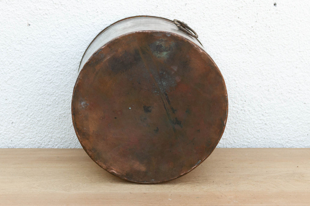 Antique Tinned Copper Water Pot w/Handles