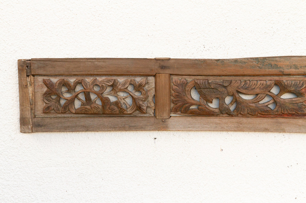 Finely Carved Eastern Scroll Long Carving