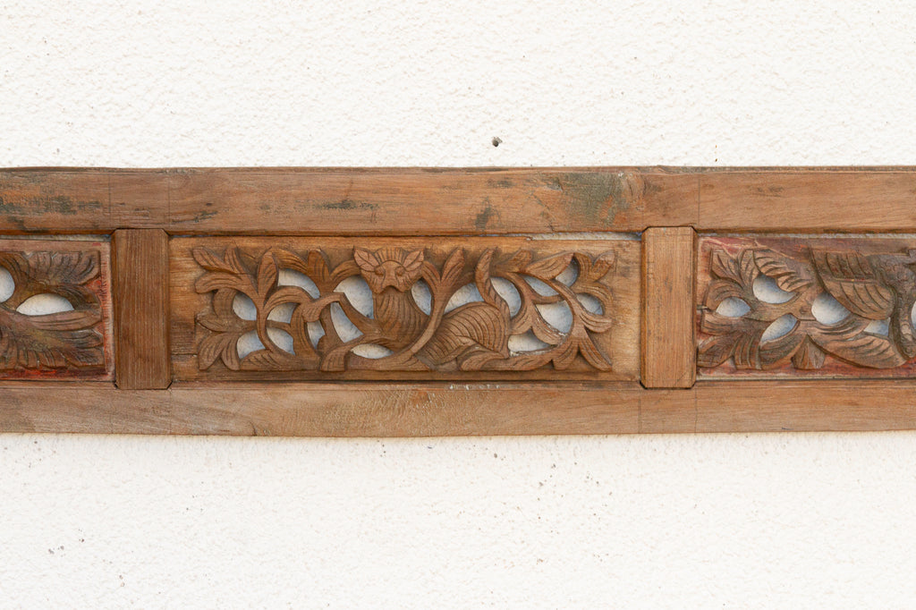 Finely Carved Eastern Scroll Long Carving