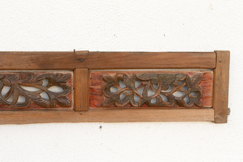 Finely Carved Eastern Scroll Long Carving