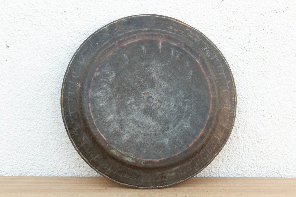 Tribal Mandala Tinned Copper Tray