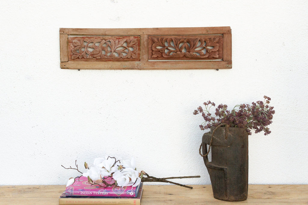 Intricate Two-Panel Wall Carving