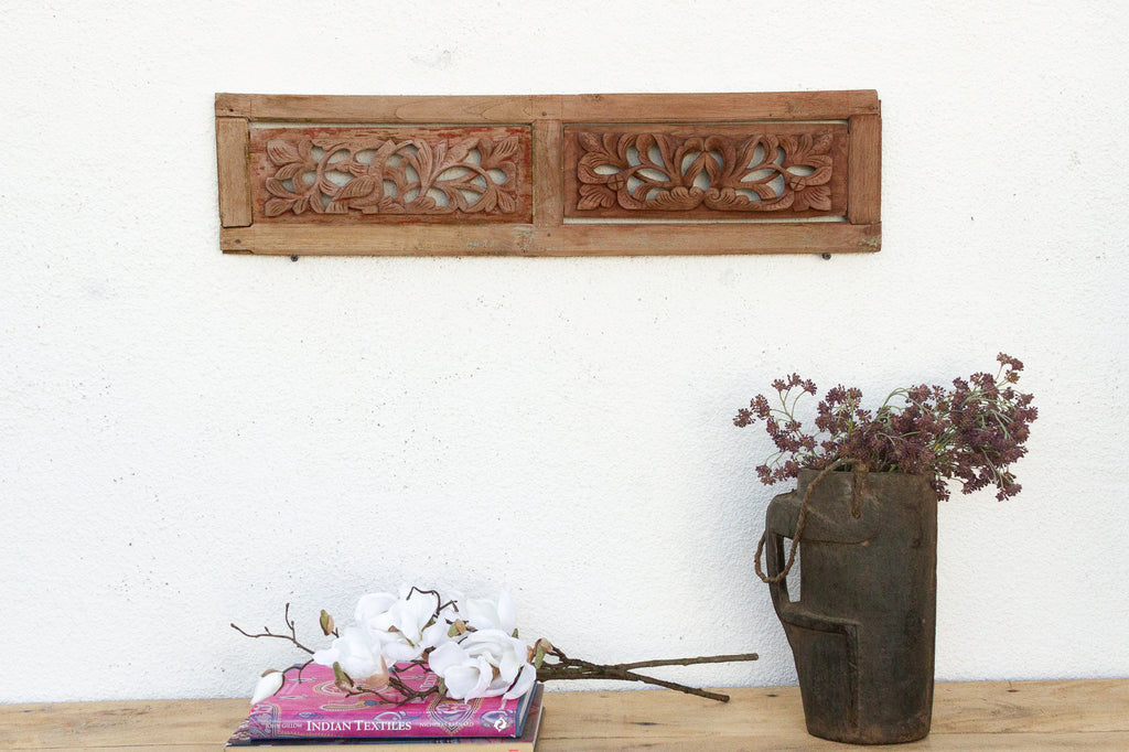 Intricate Two-Panel Wall Carving