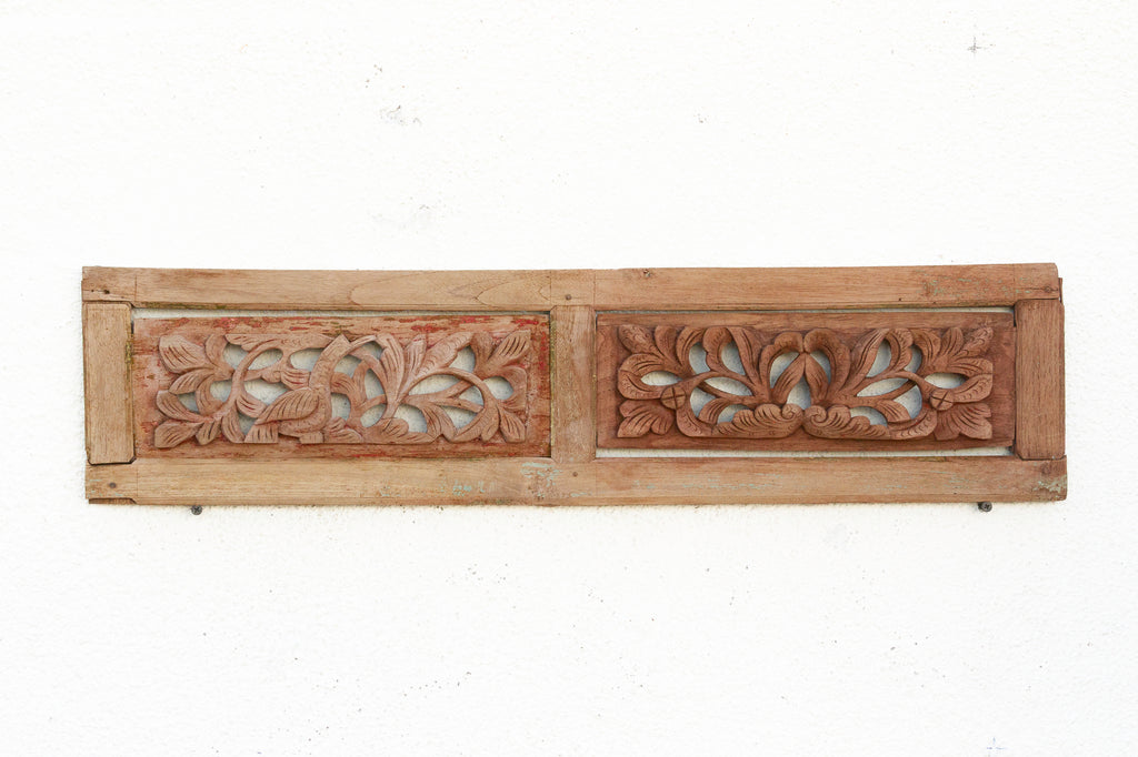 Intricate Two-Panel Wall Carving