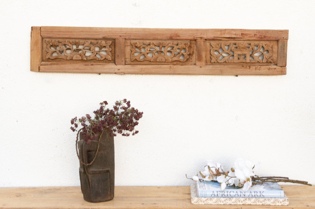 Antique Sun Bleached Carved Fragment