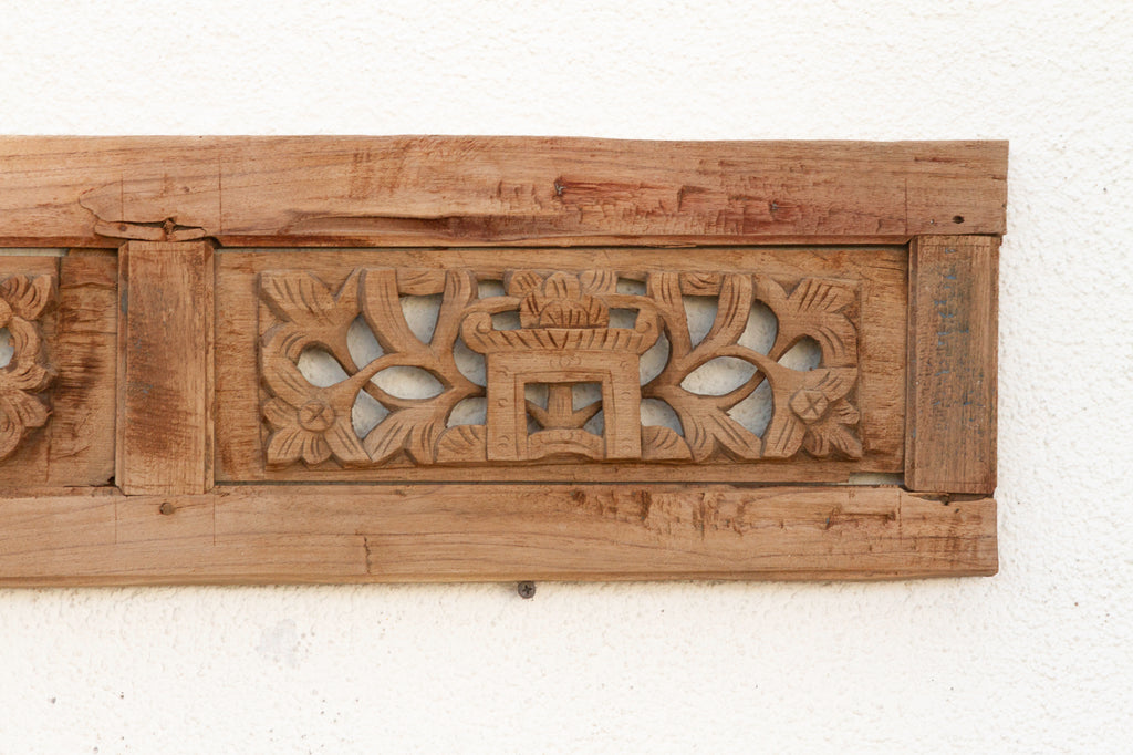 Antique Sun Bleached Carved Fragment