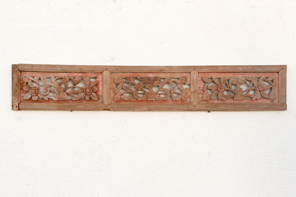 Rustic Rouge, Antique Architectural Panel