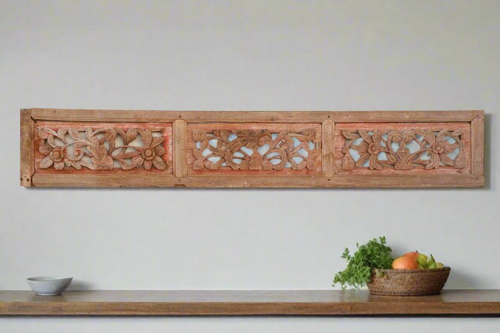 Rustic Rouge, Antique Architectural Panel