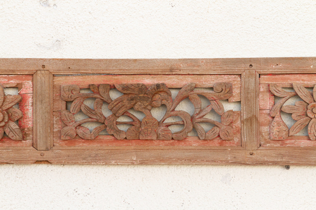 Rustic Rouge, Antique Architectural Panel