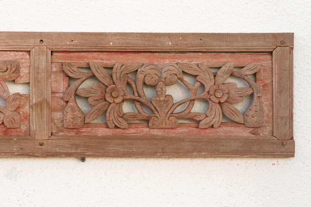 Rustic Rouge, Antique Architectural Panel