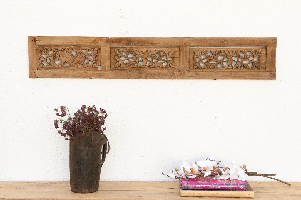 Celestial Bloom Carved Wall Art