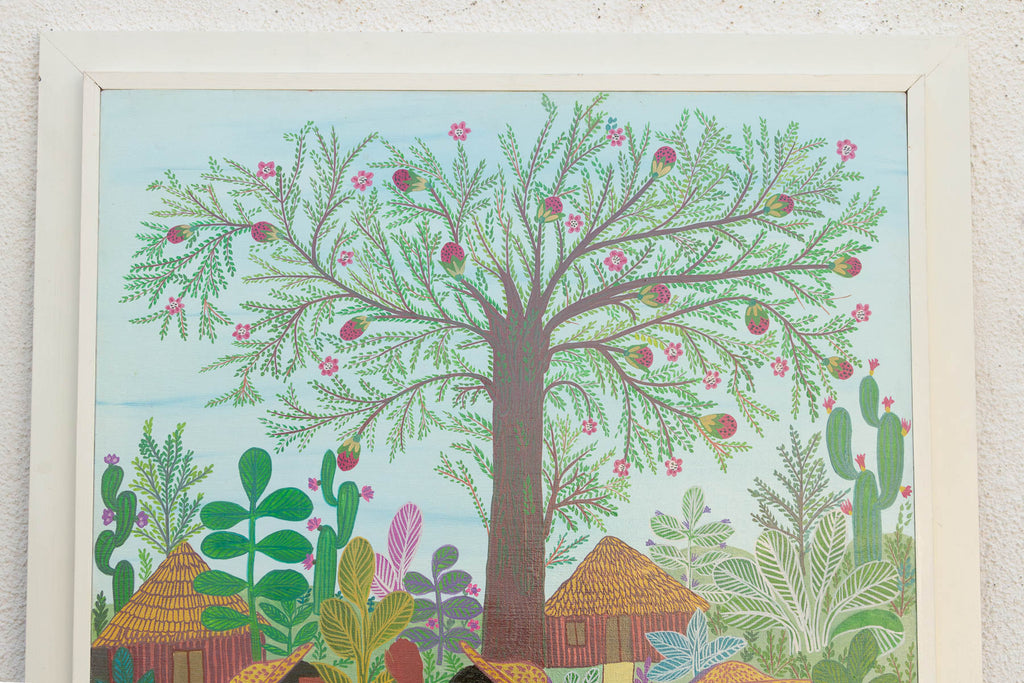 Original Manuel Lepe Mexican Native Art Painting (Trade)