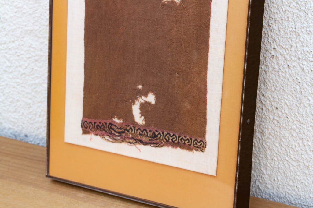 Ancient Chimu Pre-Columbian Framed Textile Art