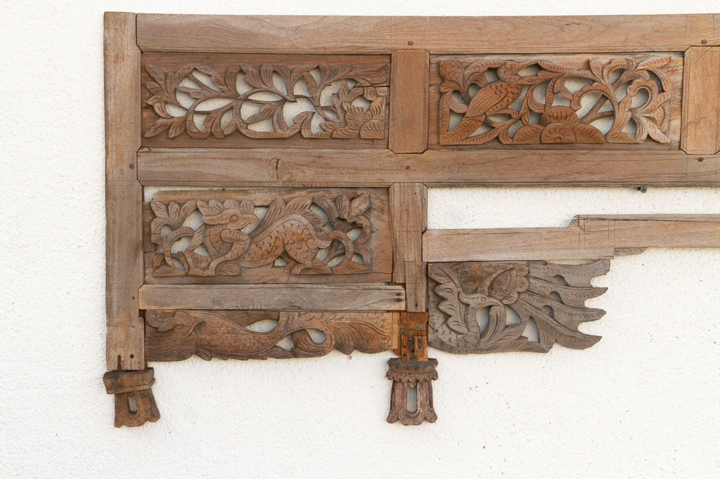 Antique Openwork Carving from a Royal Asian Canopy