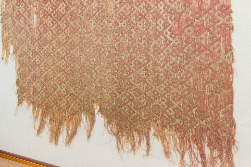 Museum Quality Paracas Pre-Columbian Framed Textile