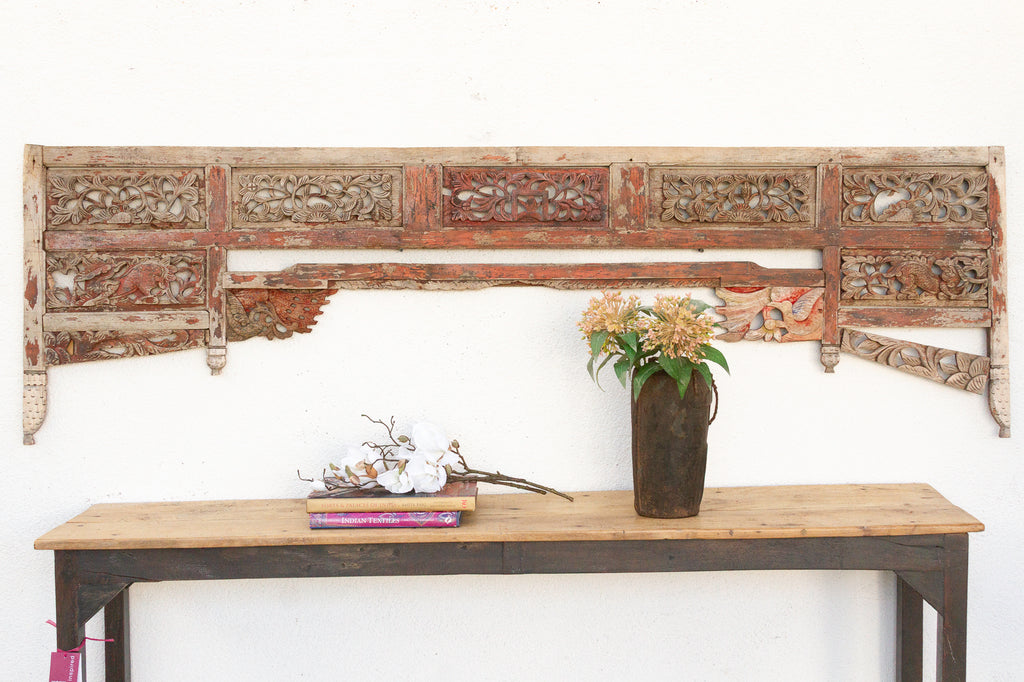 Patina of Generations, Asian Carved Frame w/Traces of Paint