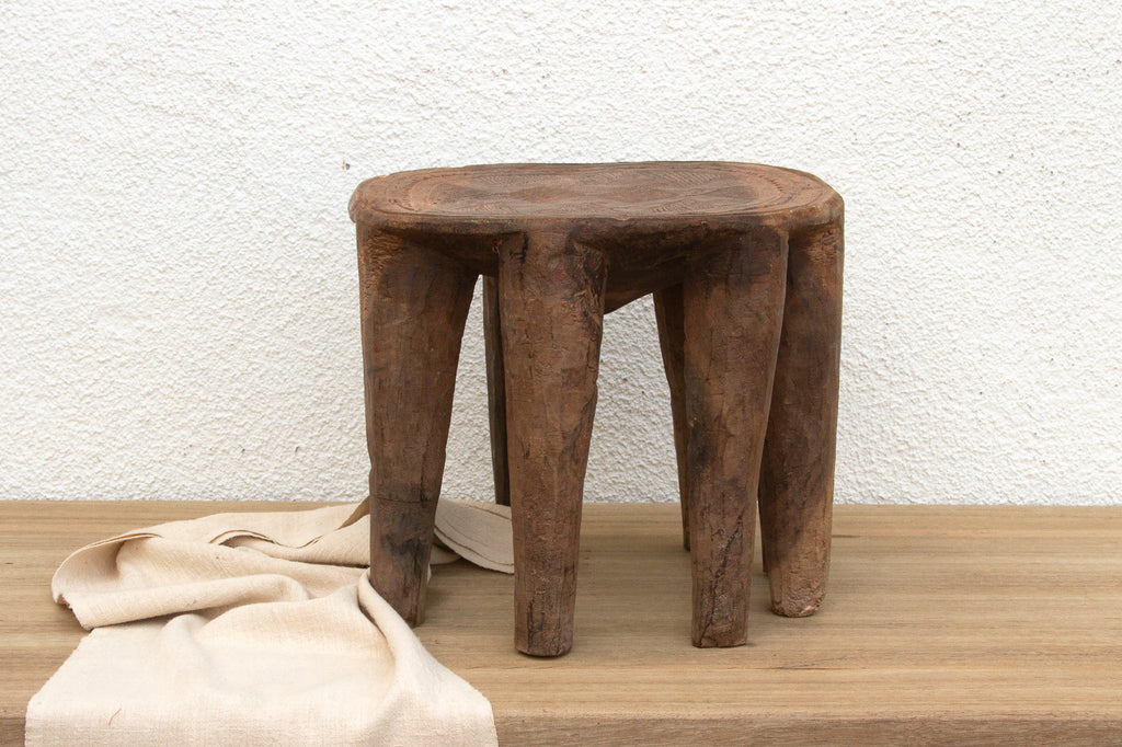 Vintage Oval Shape Small Nupe Stool