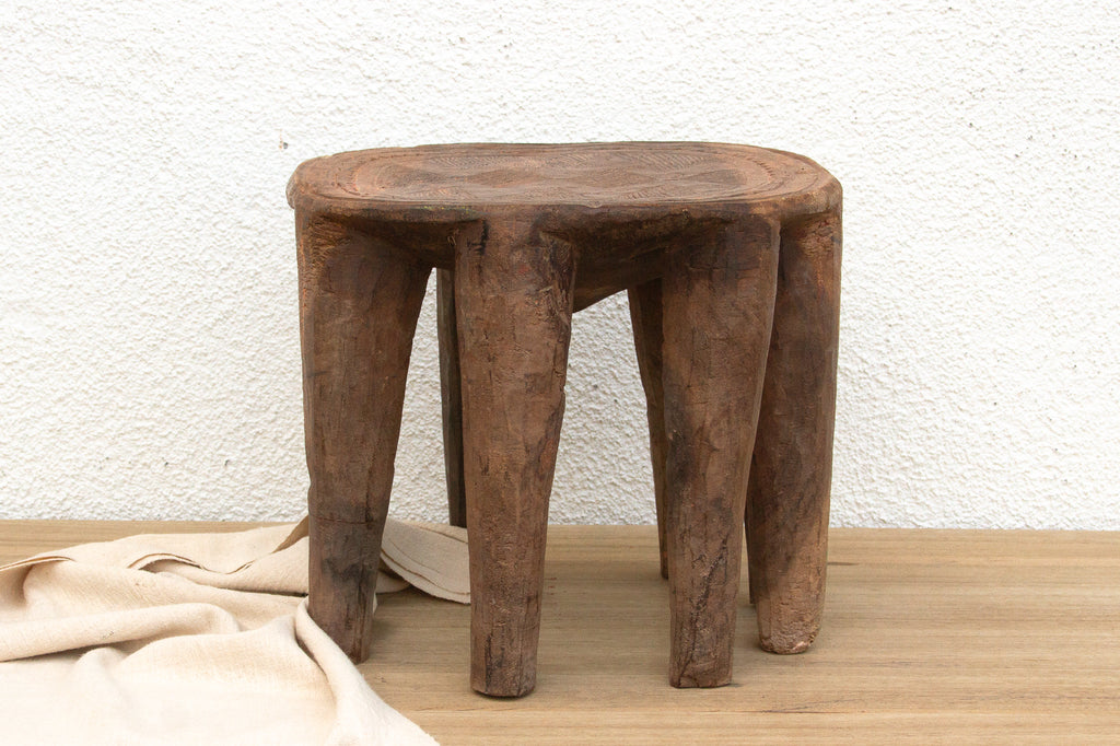 Vintage Oval Shape Small Nupe Stool