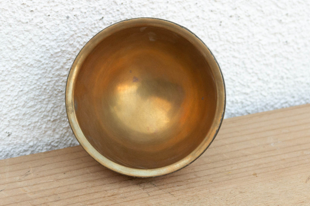 Vintage Kashmiri Floral Painted Bowl
