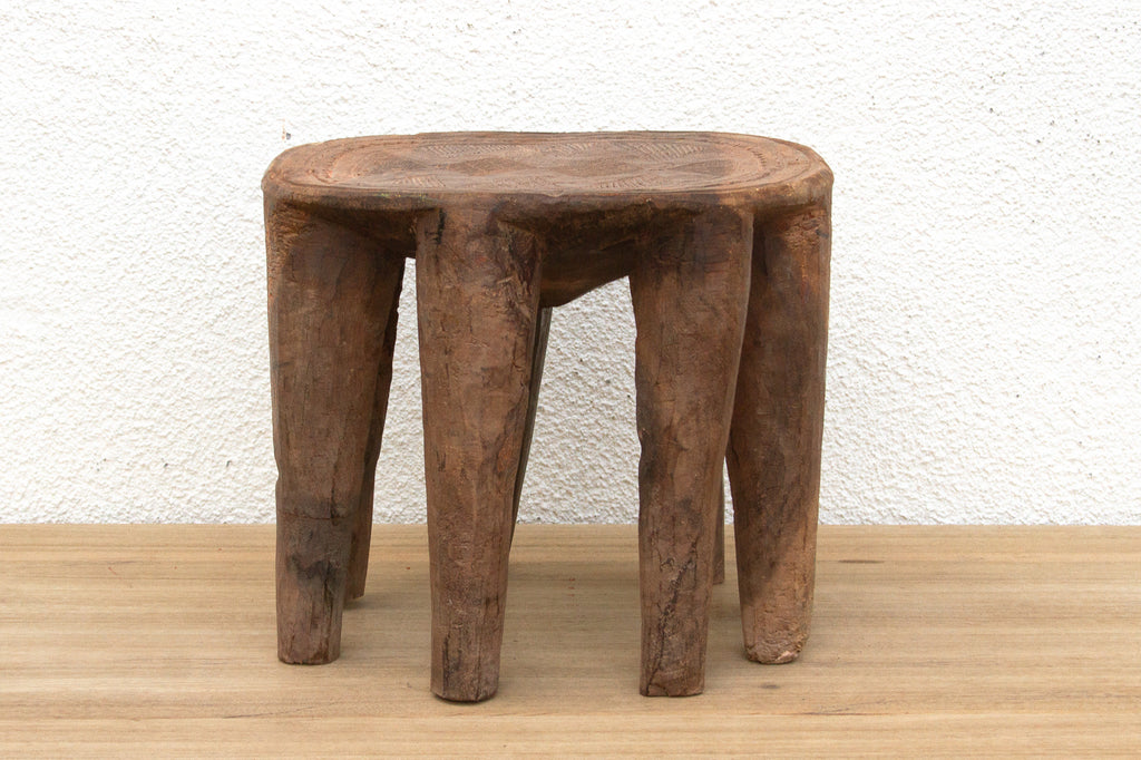 Vintage Oval Shape Small Nupe Stool