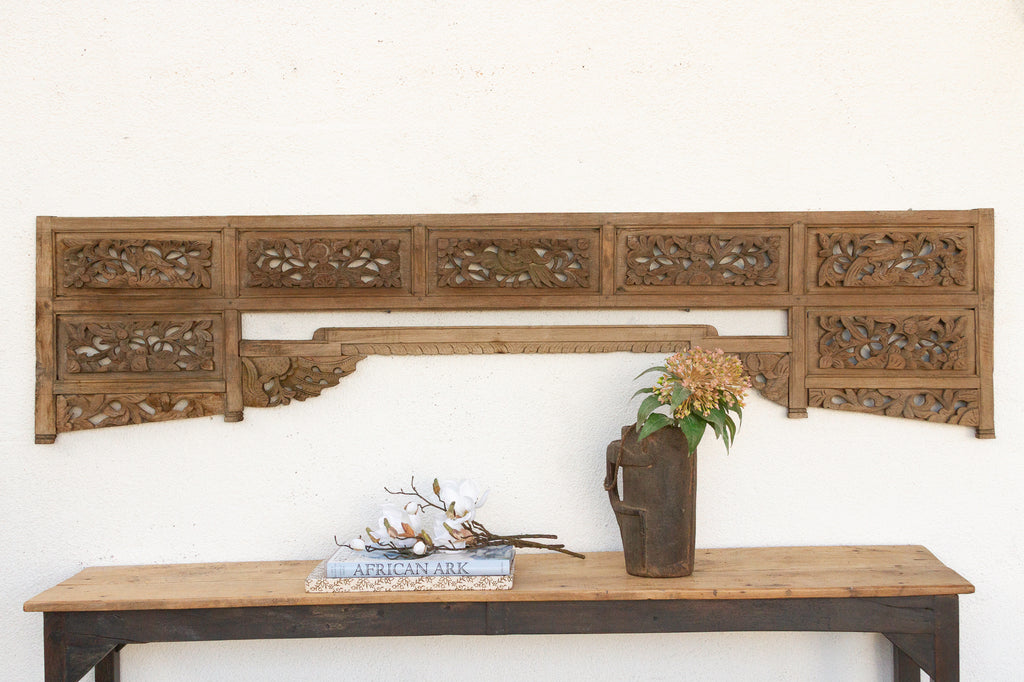 Celestial Artistry, Antique Asian Wall Canopy