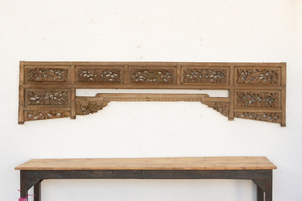 Celestial Artistry, Antique Asian Wall Canopy