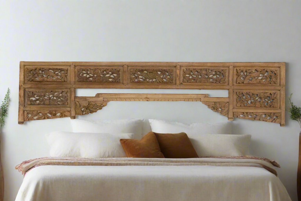 Celestial Artistry, Antique Asian Wall Canopy