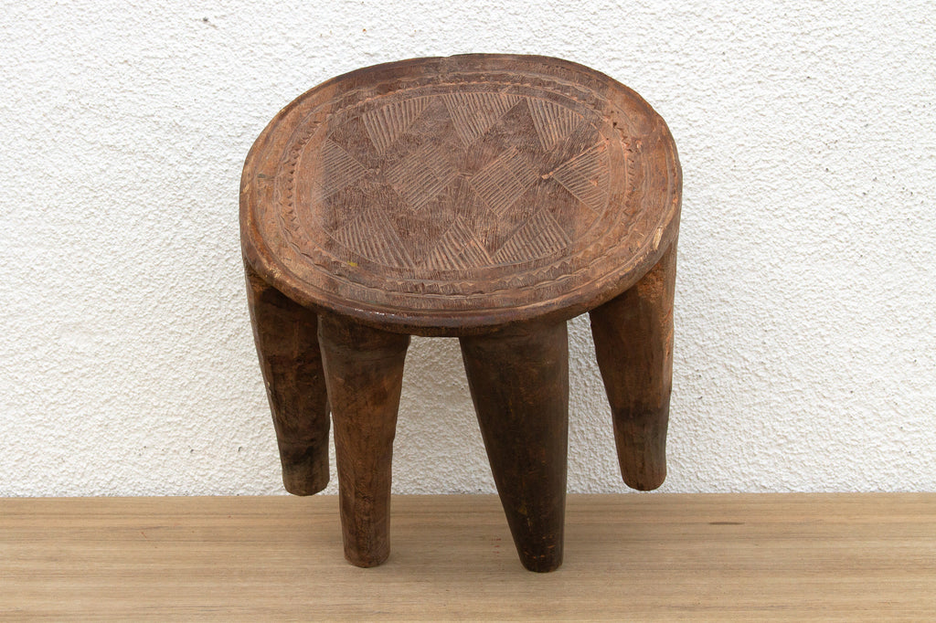 Vintage Oval Shape Small Nupe Stool