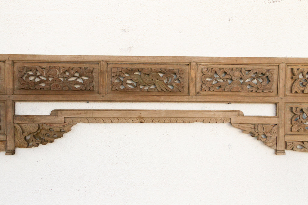 Celestial Artistry, Antique Asian Wall Canopy