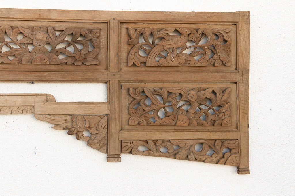 Celestial Artistry, Antique Asian Wall Canopy