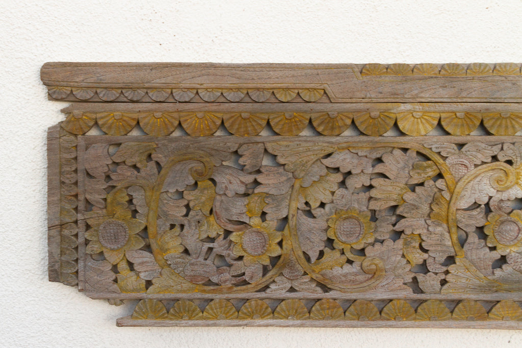 Eternal Bloom Gateway, Antique Architectural Panel