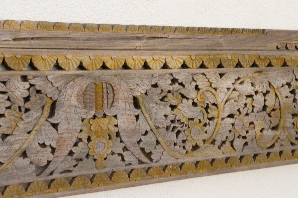 Eternal Bloom Gateway, Antique Architectural Panel