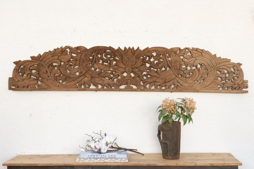 Palace Pediment Antique High Relief Carving