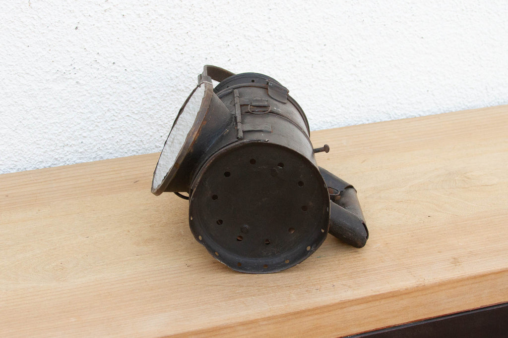 Antique Industrial Iron Railway Lantern