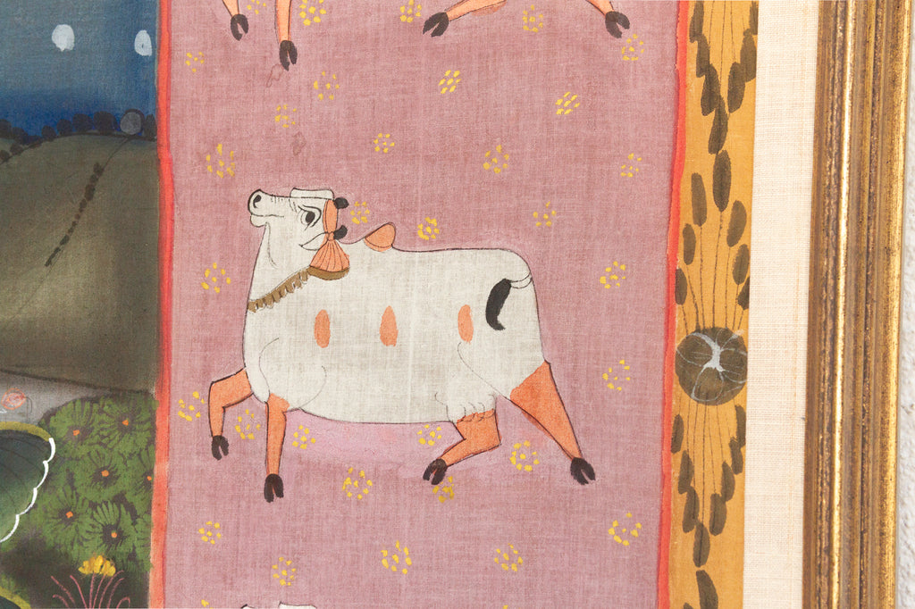 Large Indian Divine Art, Krishna's Cosmic Dance (Trade)