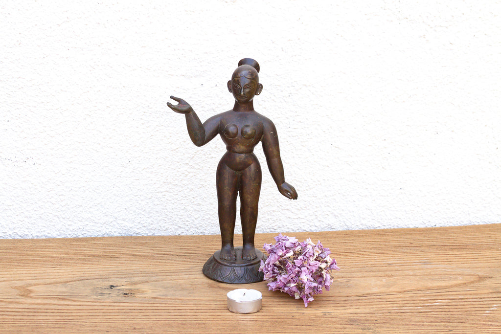 Antique Inidan Bastar Mother Goddess Sculpture (Trade)