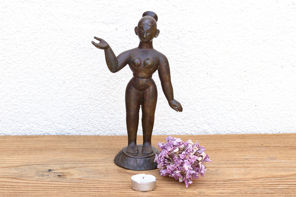 Antique Inidan Bastar Mother Goddess Sculpture (Trade)