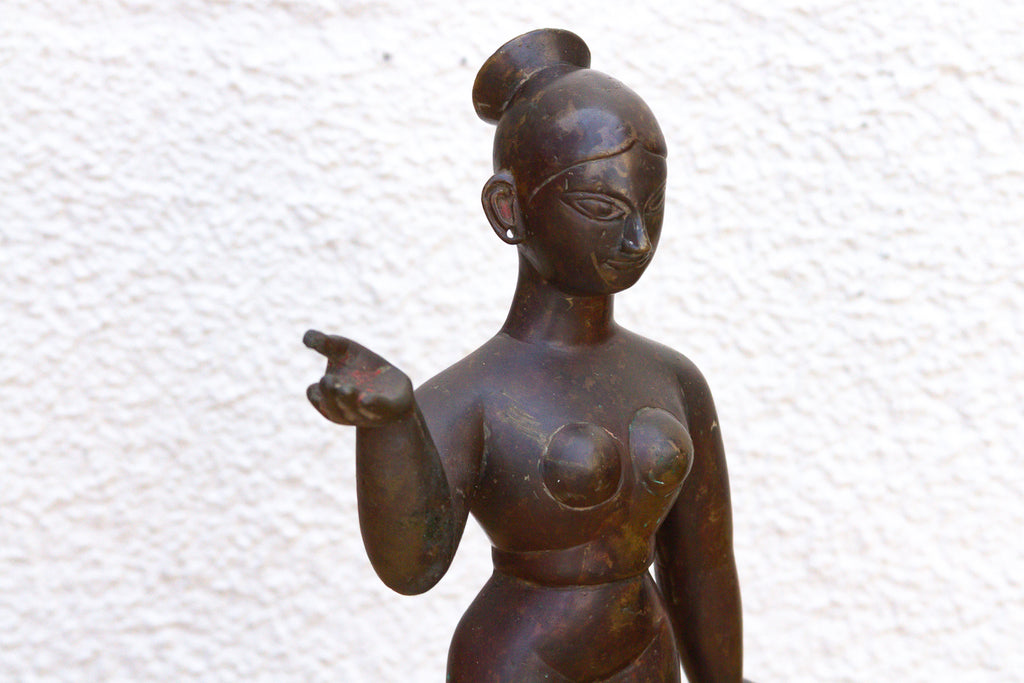 Antique Inidan Bastar Mother Goddess Sculpture (Trade)