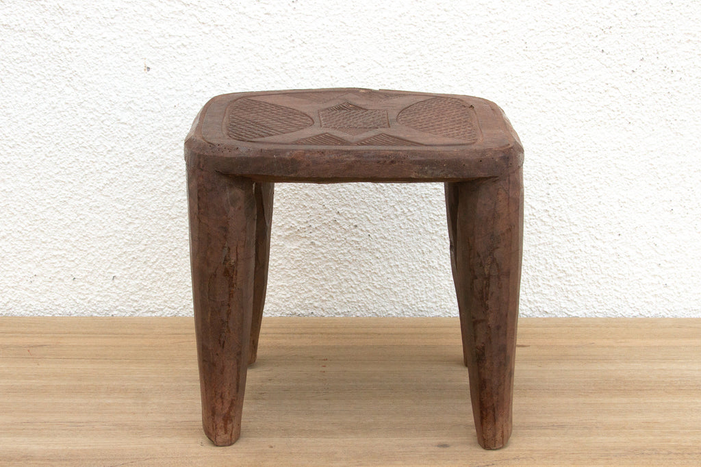 Nupe Carved Stool Unique Plant Stand