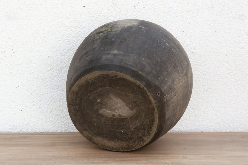 Weathered Faded Ash Clay Jar