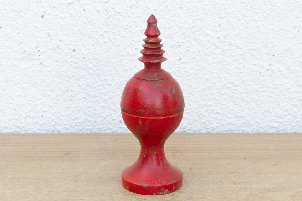 Vintage Red Indian Finial Box (Trade)