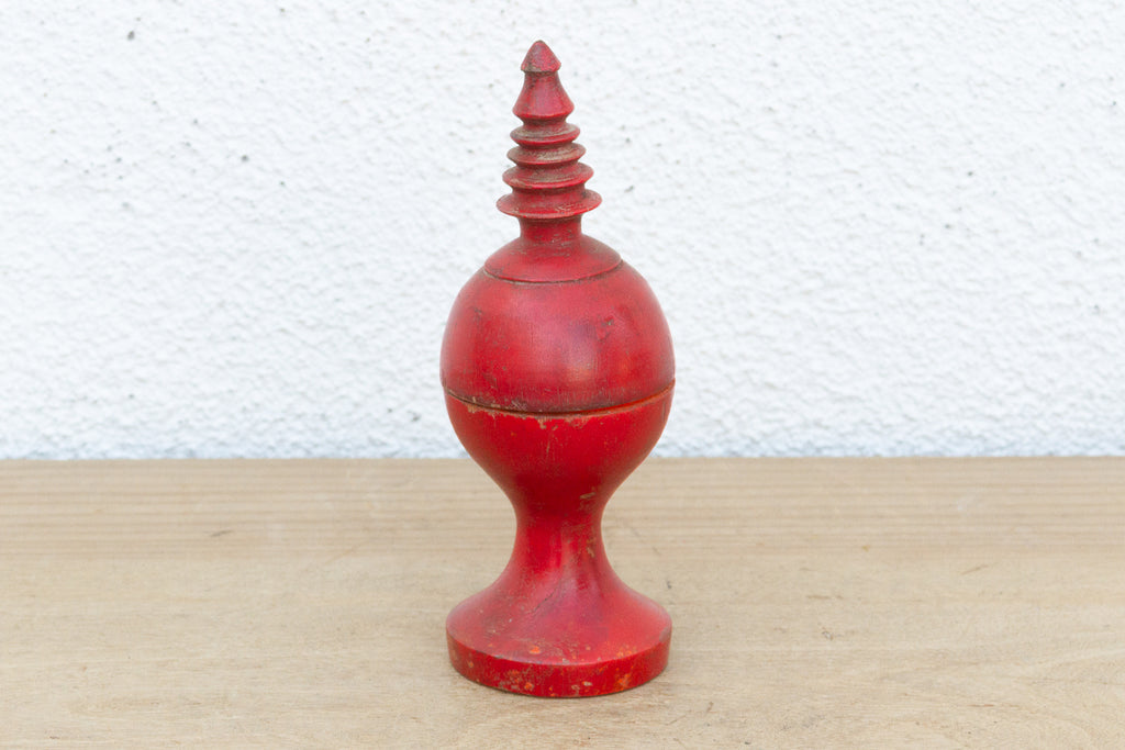 Vintage Red Indian Finial Box (Trade)