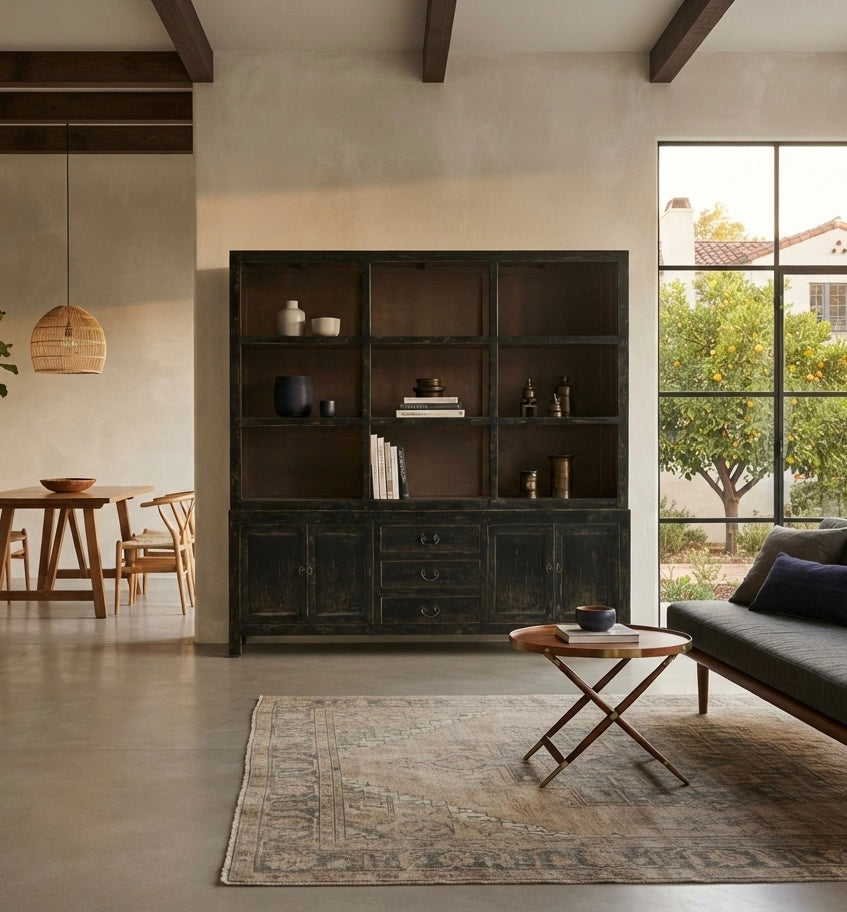 Custom Large 2-piece Display Cabinet