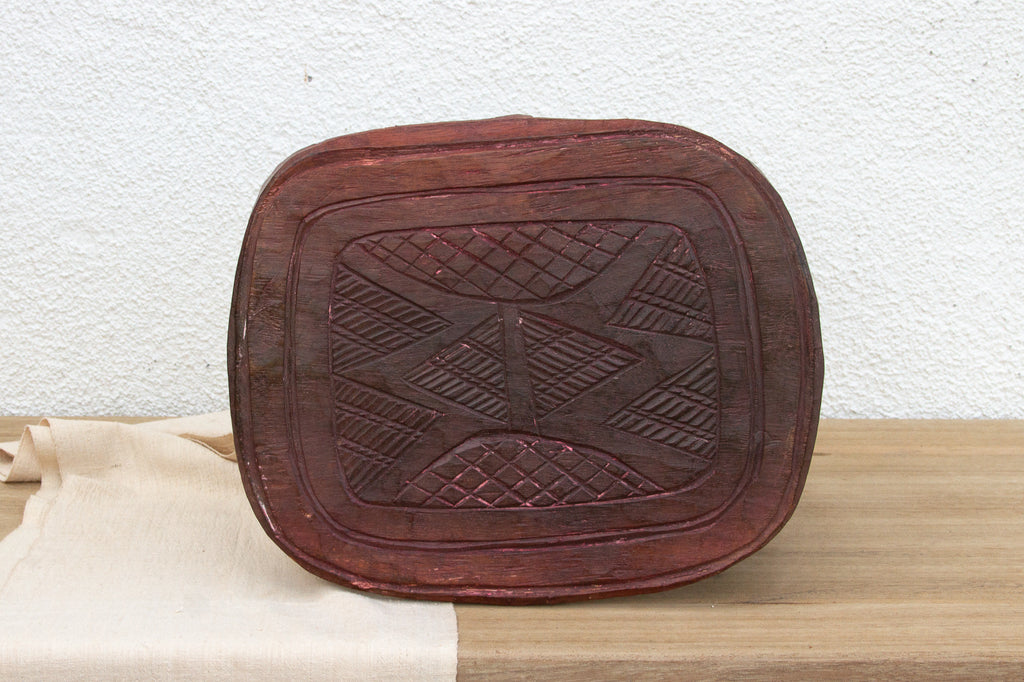 Nile Heritage Carved Nupe Stool