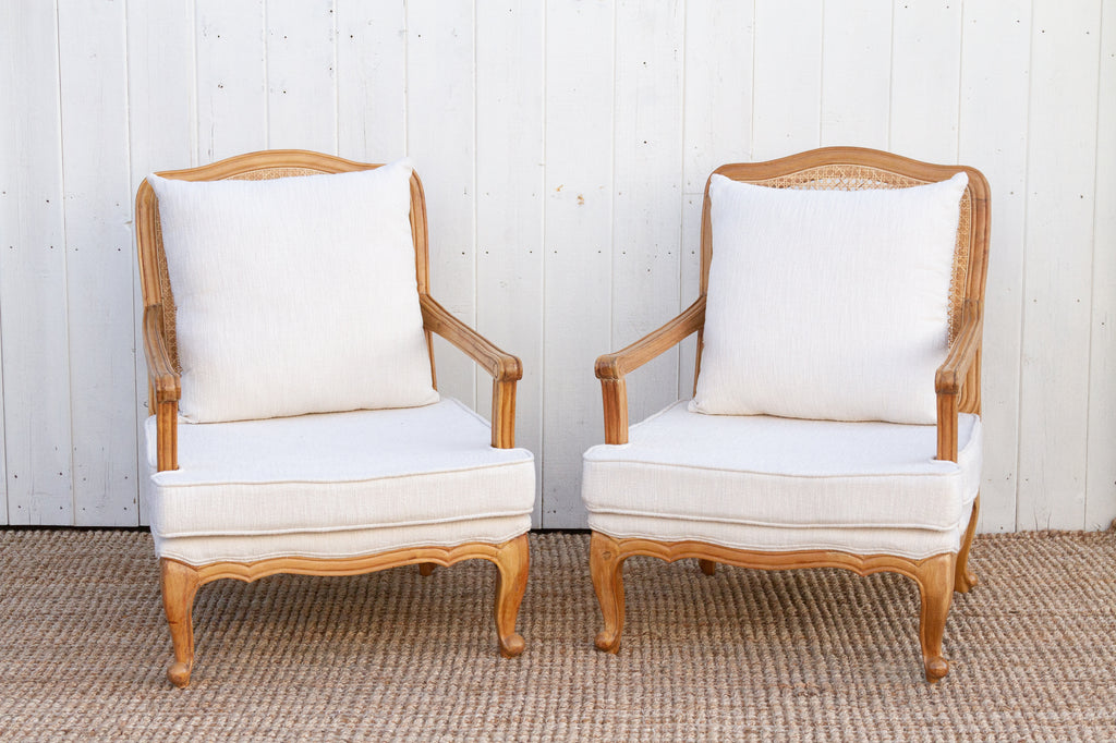 Pair of Provincial French Country Arm Chairs– DE-COR Globally