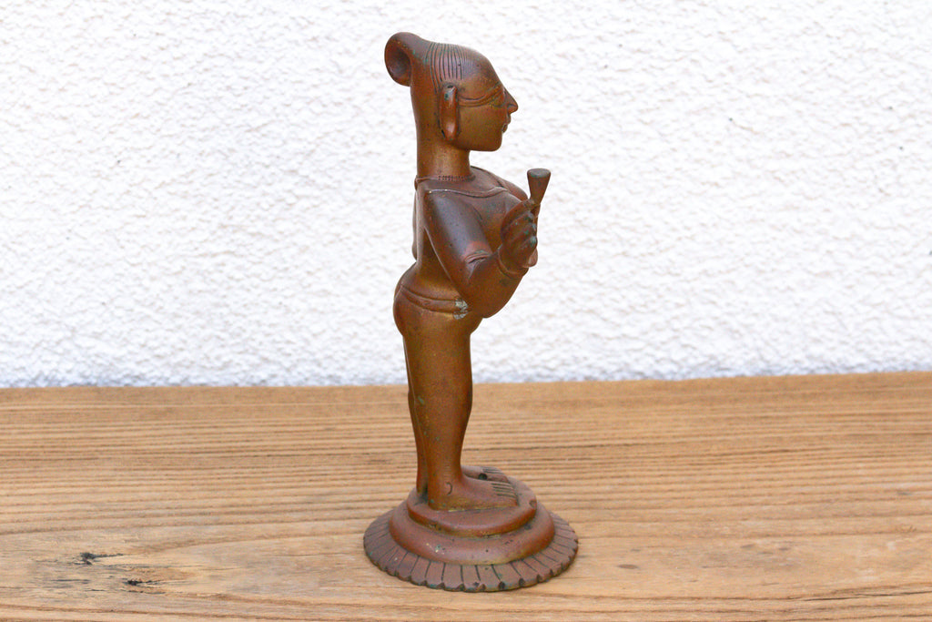 Antique Indian Bronze Devadhashi Icon