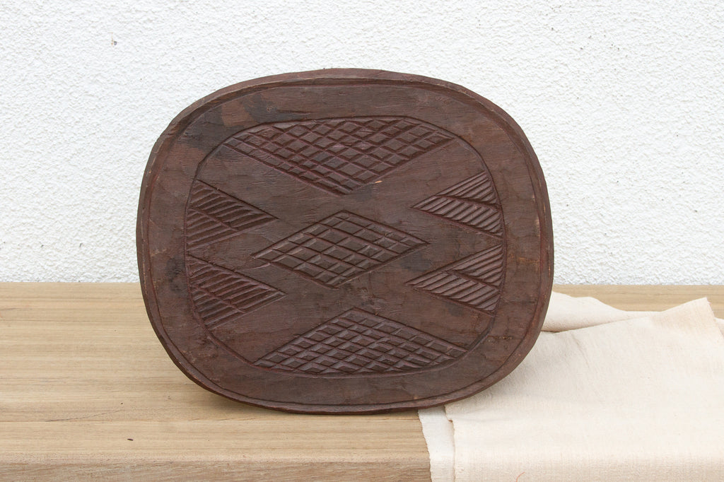 Small Carved Bida African Stool