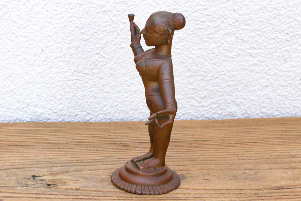 Antique Indian Bronze Devadhashi Icon