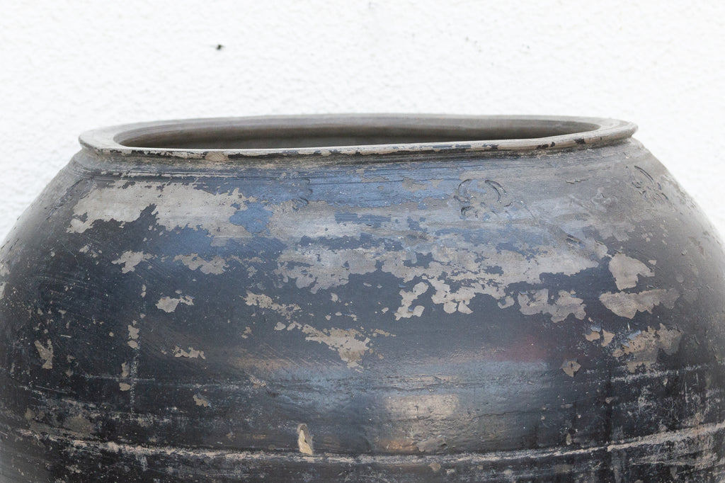 Coal Ember Earthenware Vase